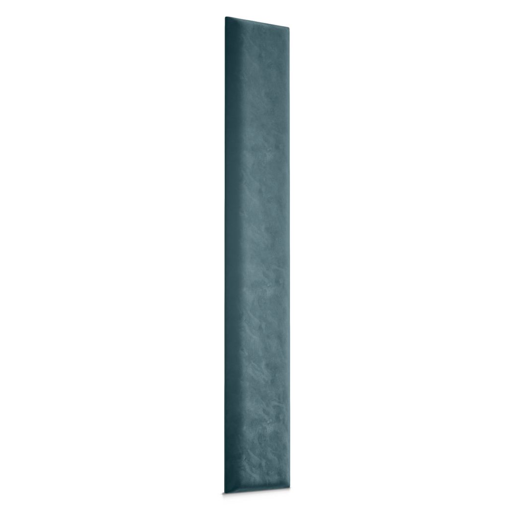 A single teal upholstered wall panel, presented vertically against a white background.