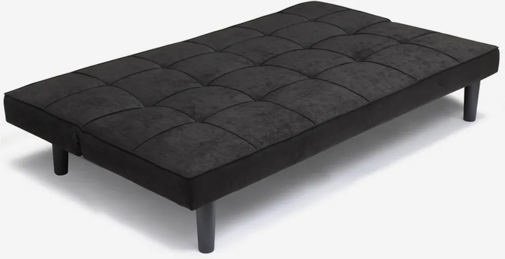 Canapé lit design Giada Dark en tissu avec structure robuste 2 places - 3