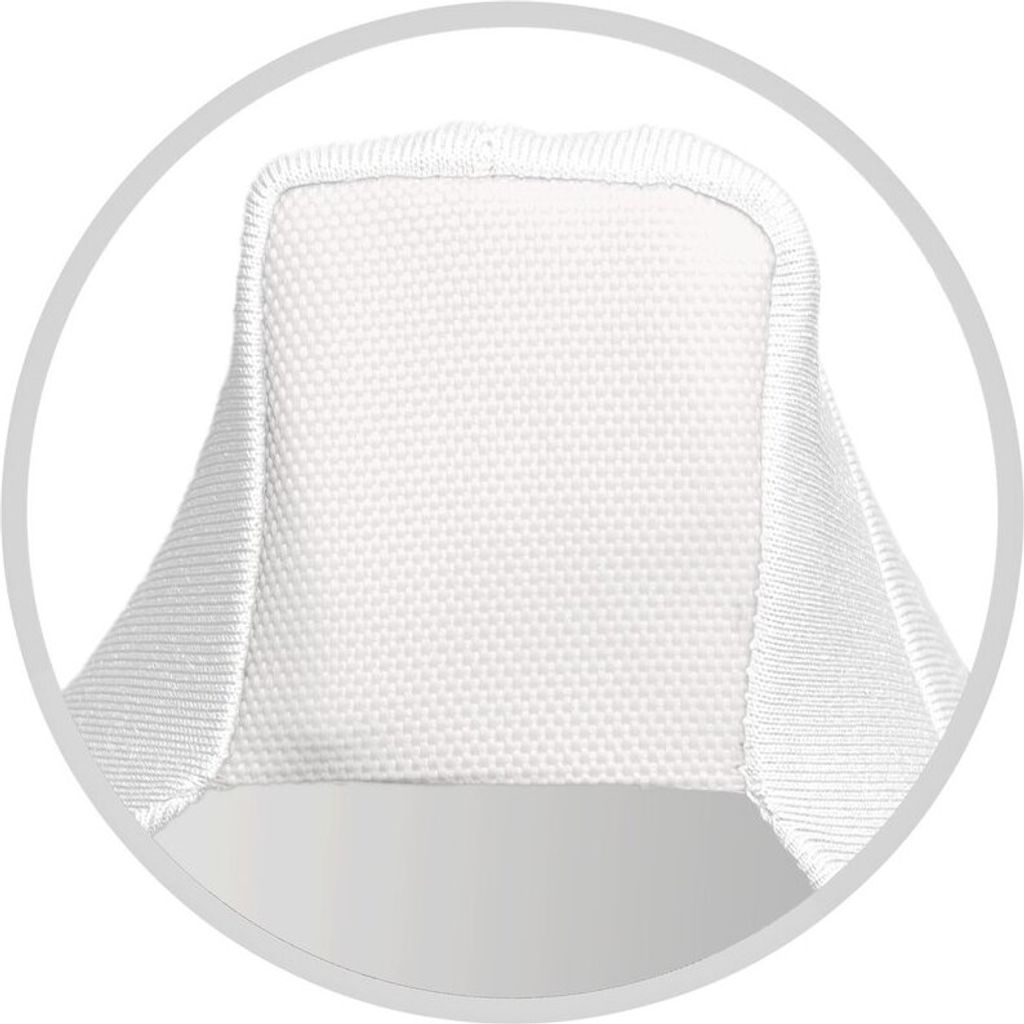 Stehtisch Husse Weiss Ø 80 cm mit Fußlaschen Stretch Produktbild 2