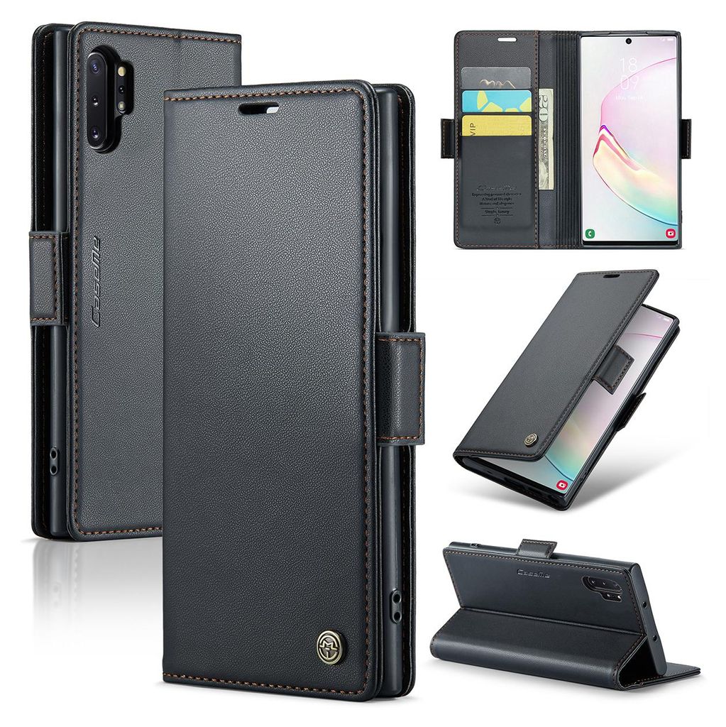 Galaxy Note 10+ Hülle, Leder Brieftasche Kartenfach Produktbild 