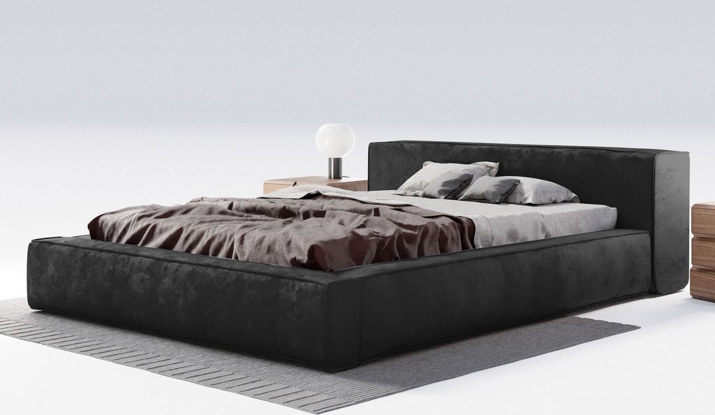 Manželská posteľ 180x200 cm Bueno - Moderná čalúnená Obrázok produktu 