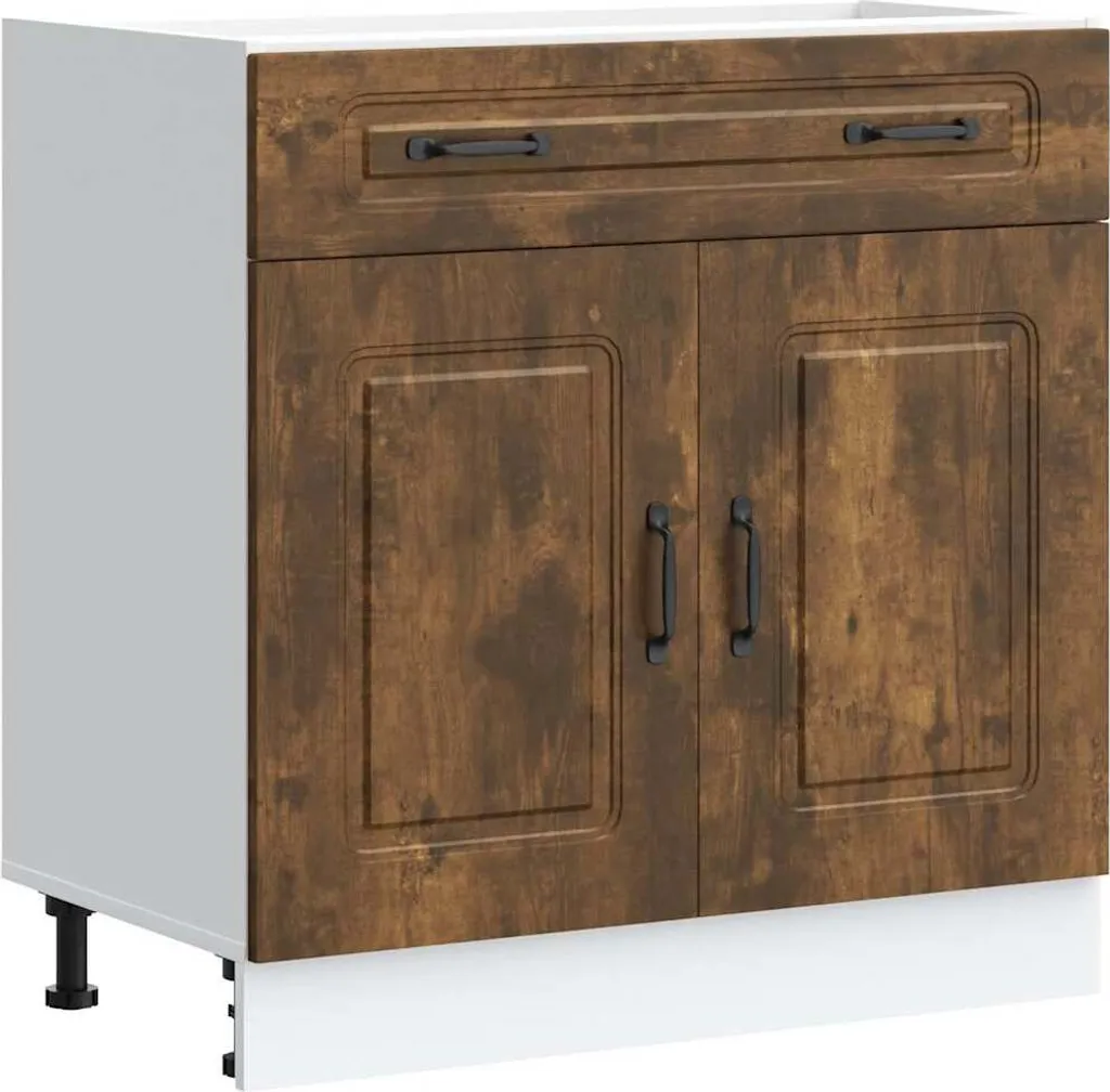 Mobile Base Kalmar Rovere Fumé: Arredo Cucina Moderno ed Ergonomico