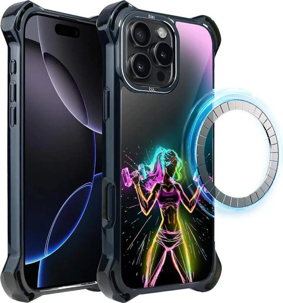LISEN Custodia Ultra Sottile Per IPhone 16 Pro Con MagSafe - Spessore 0,9 Mm, Nera Opaca, Antigraffio