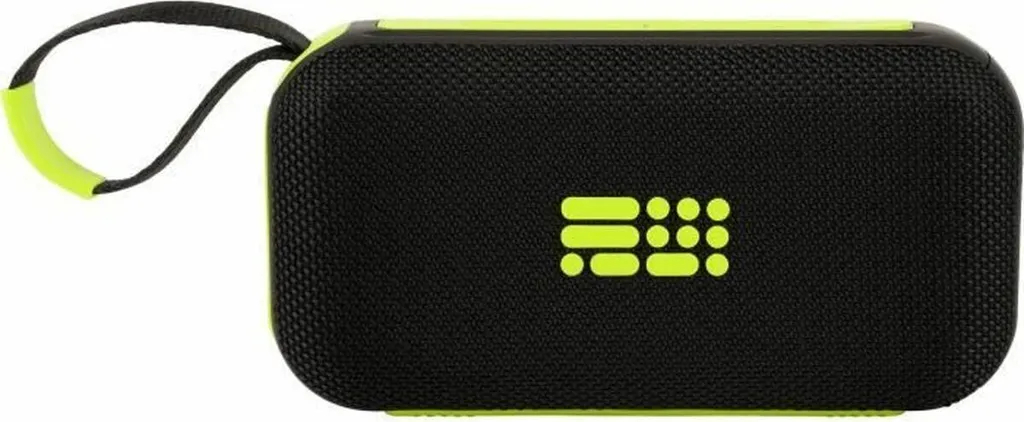 Cassa Bluetooth BigBen Party Pop Green/Black - Effetti Luci LED