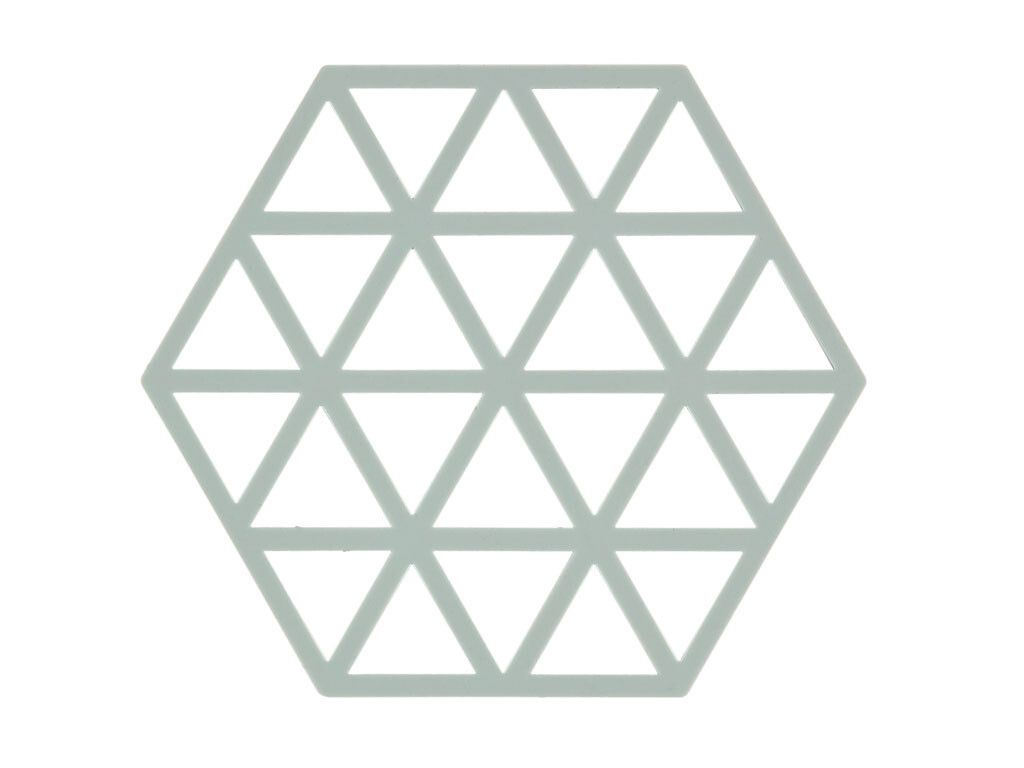 Zone Denmark Topfuntersetzer Hexagon Dreiecke 14 x 16 cm Silikon Nordic Sky