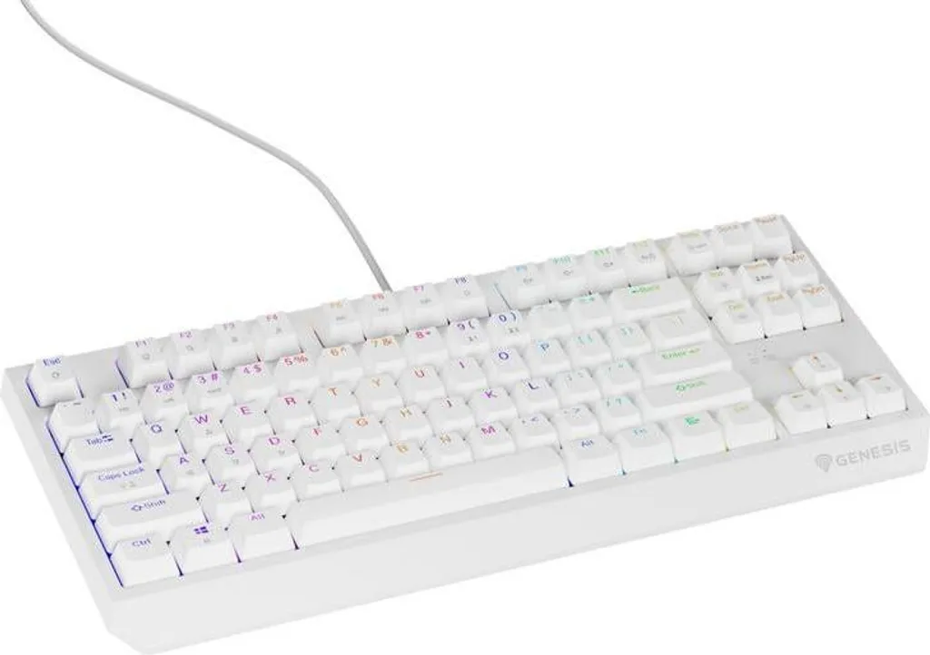 Clavier Gaming Compact Genesis Thor 230 TKL Blanc pour Setup Gaming - 9