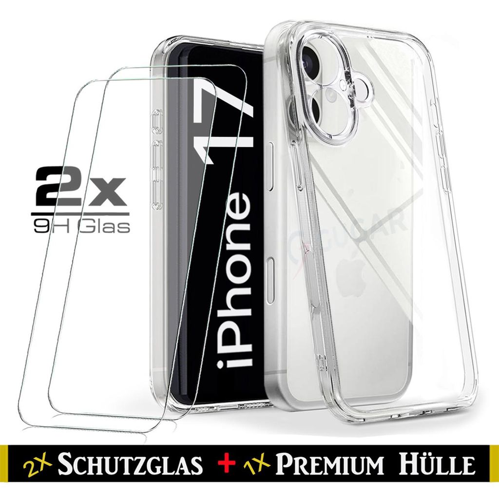 Für iPhone 17  ( 6.3" ) Transparent Silikon Handy Schutz Produktbild 