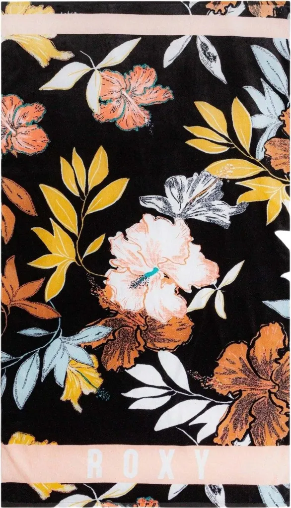 Serviette Roxy Noire ERJAA03980 : Séchage Efficace et Format Pratique