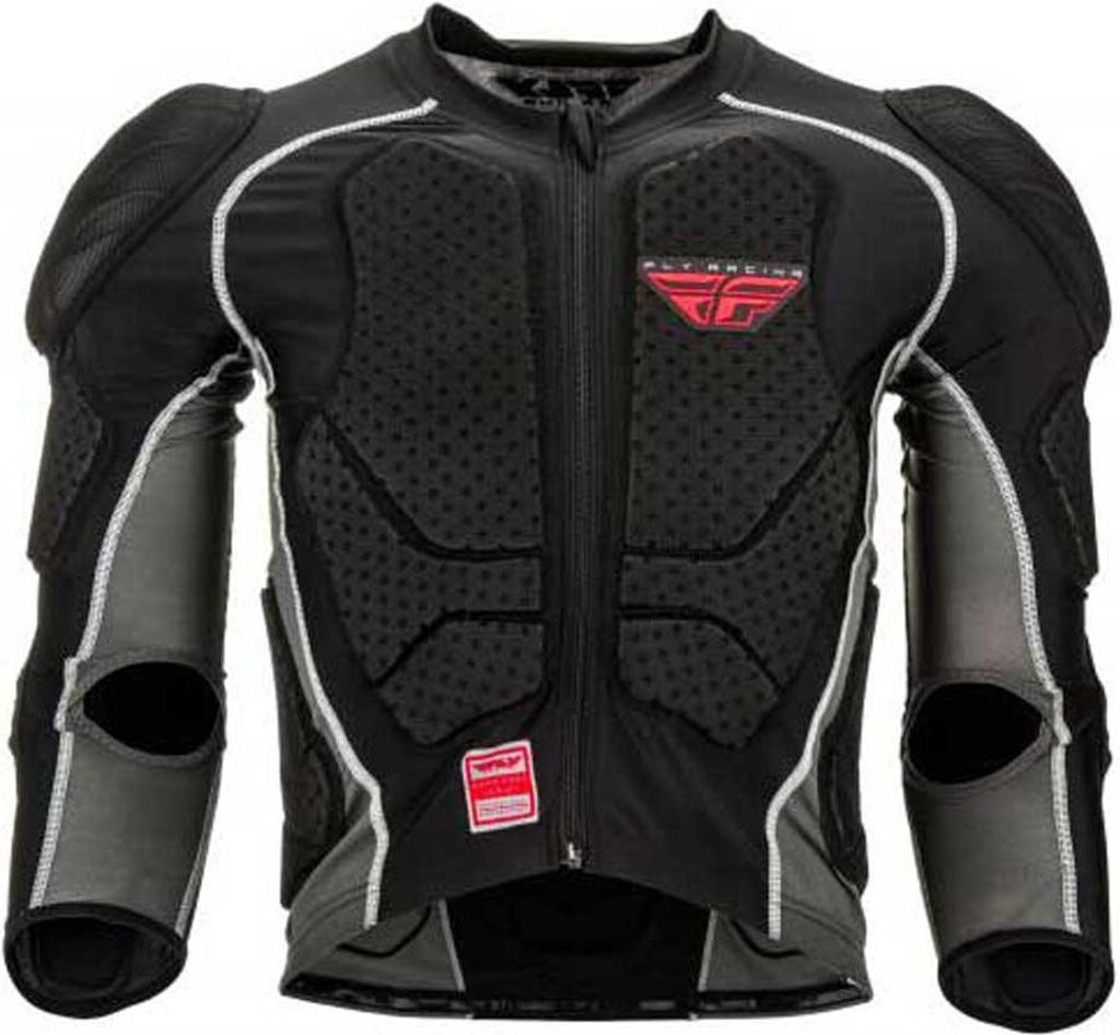 Fly Racing Barricade Long Sleeve CE Protektorenjacke, schwarz, M