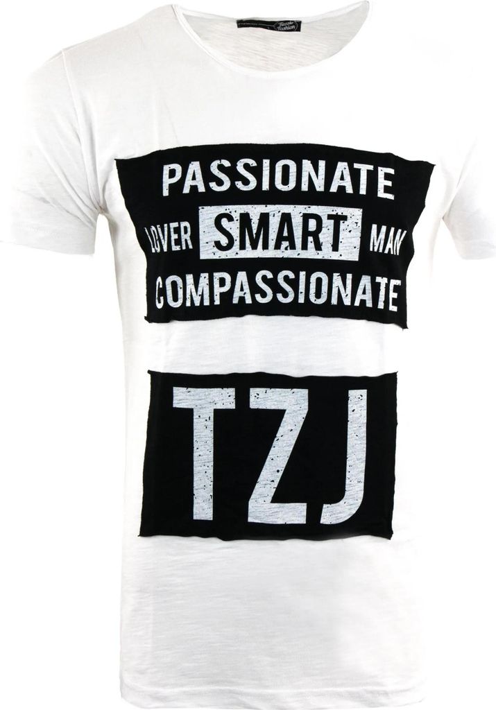 Herren-T-Shirt Tazzio Ss mit Aufdruck Weiß