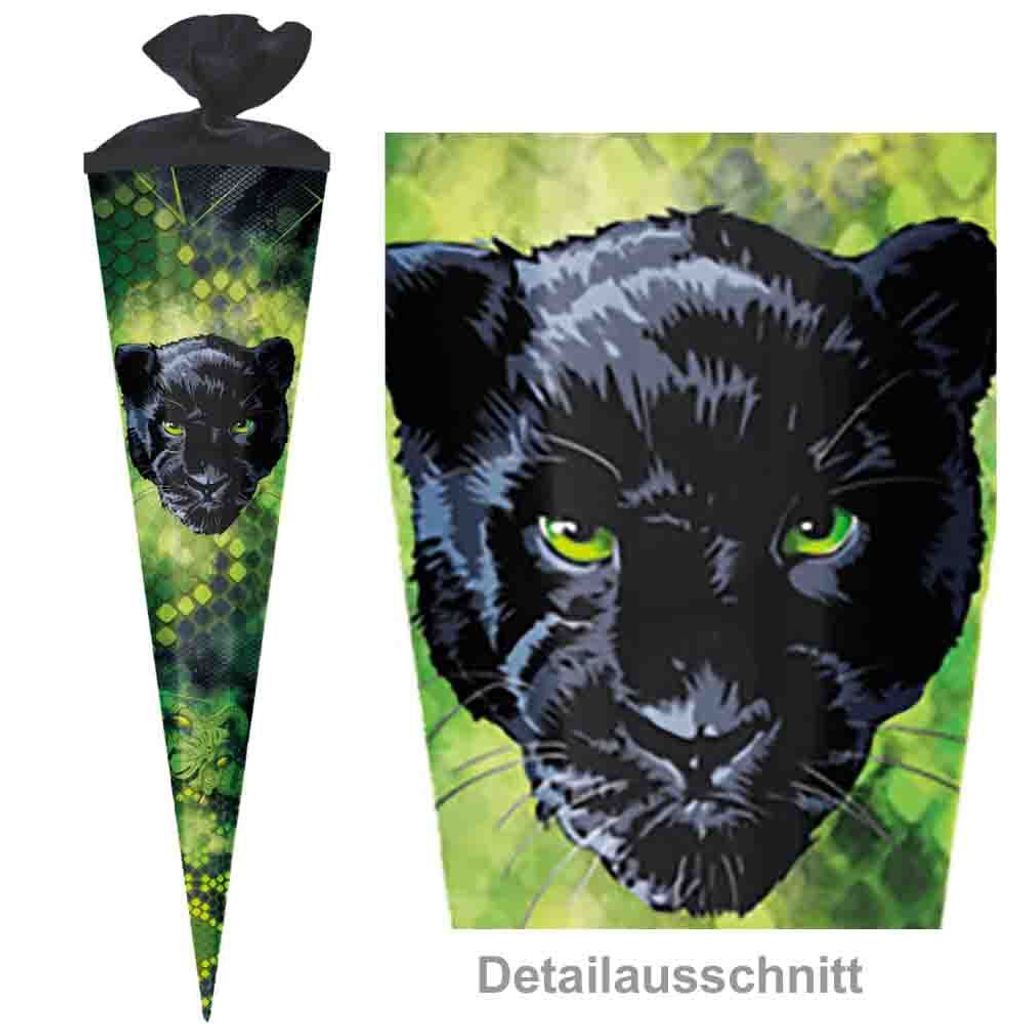Herlitz Schultüte 85 cm veredelt Jungen, Motiv:Panther