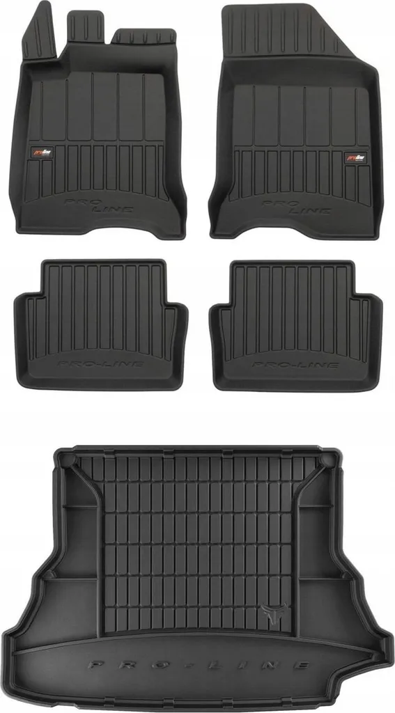 Set Tappetini 3D Su Misura Renault Laguna II 2001-2007 Gomma Premium