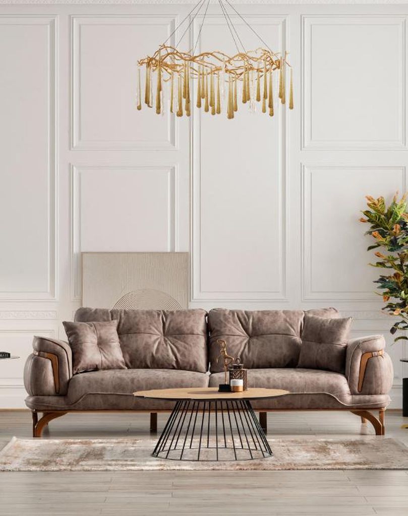 Sofa-Landschaft Gemütliche Sofa Couch 3+1 Entspannungssofa Couchgarnitur