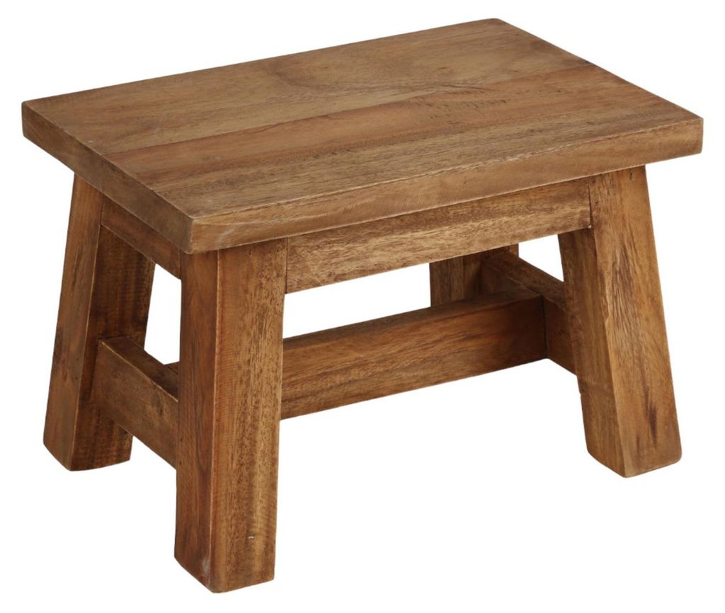 Tabouret en bois Ranch 30x20x20cm Tabouret en bois Tabouret Image du produit 