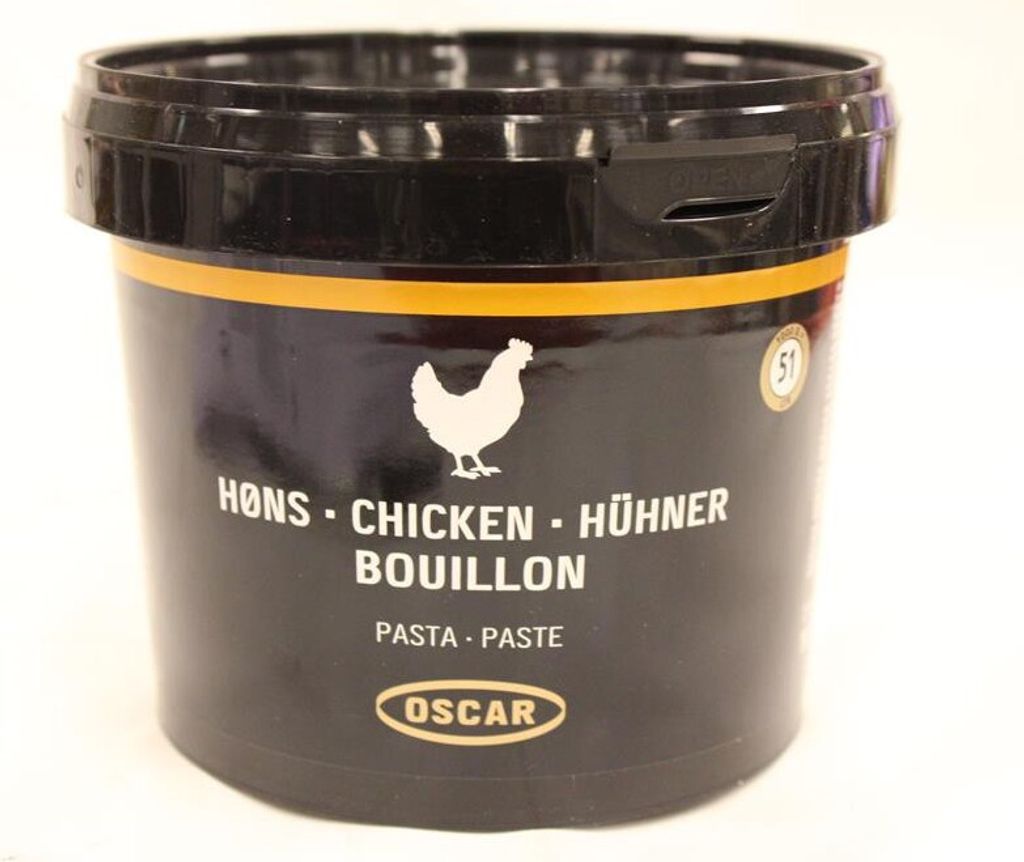 Oscar Chicken Bouillon Pasta 1000g Eimer (Hühnerbrühe Produktbild 