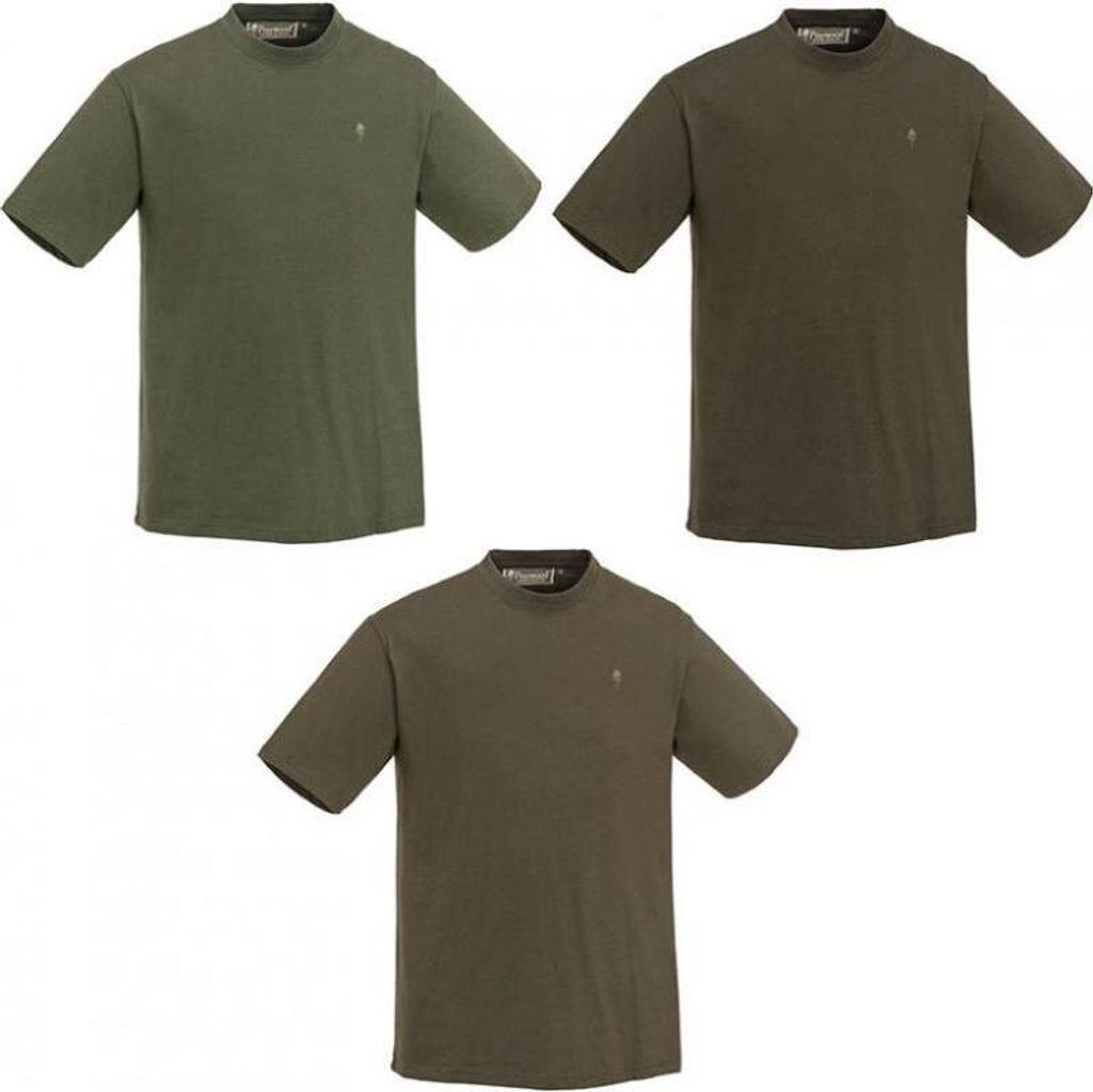 Pinewood 3-pak T-shirt zielony/brąz myśliwski/khaki - Zdjęcie produktu 