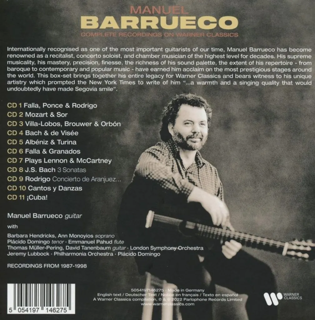 Intégrale Guitare Classique Warner Classics - Manuel Barrueco 14CD - 2