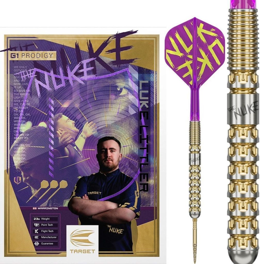 Target Darts Luke Littler Prodigy Steeldarts 22G - Tungsten Dartpfeile