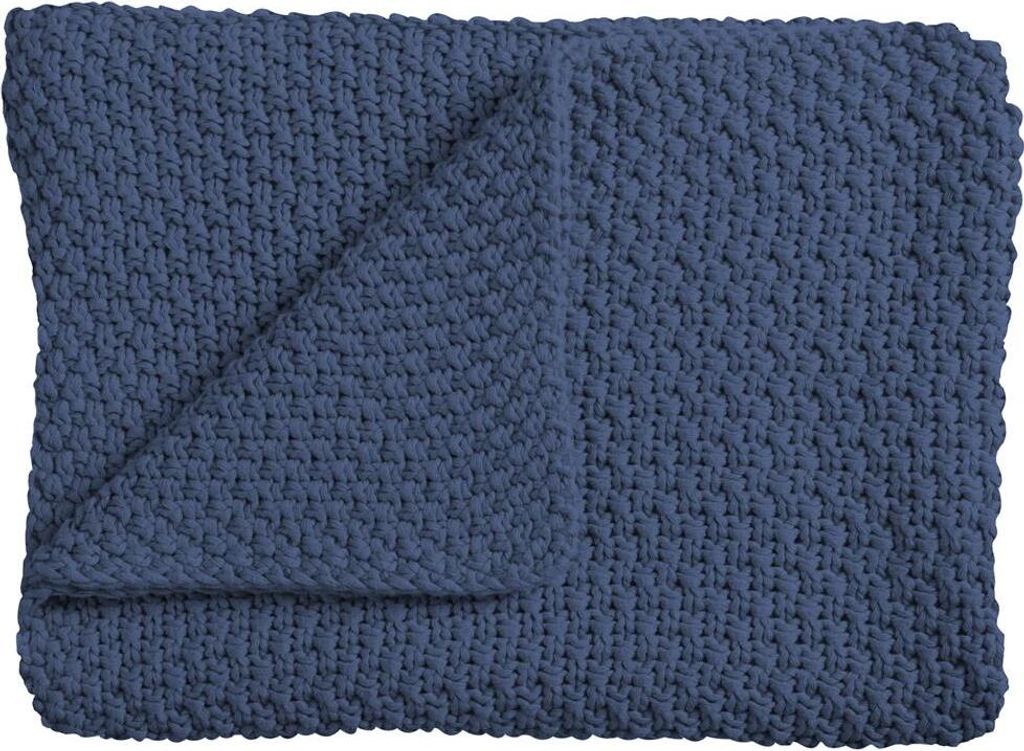 Schardt Baby-Strickdecke SUNNY 75x100cm; dunkelblau