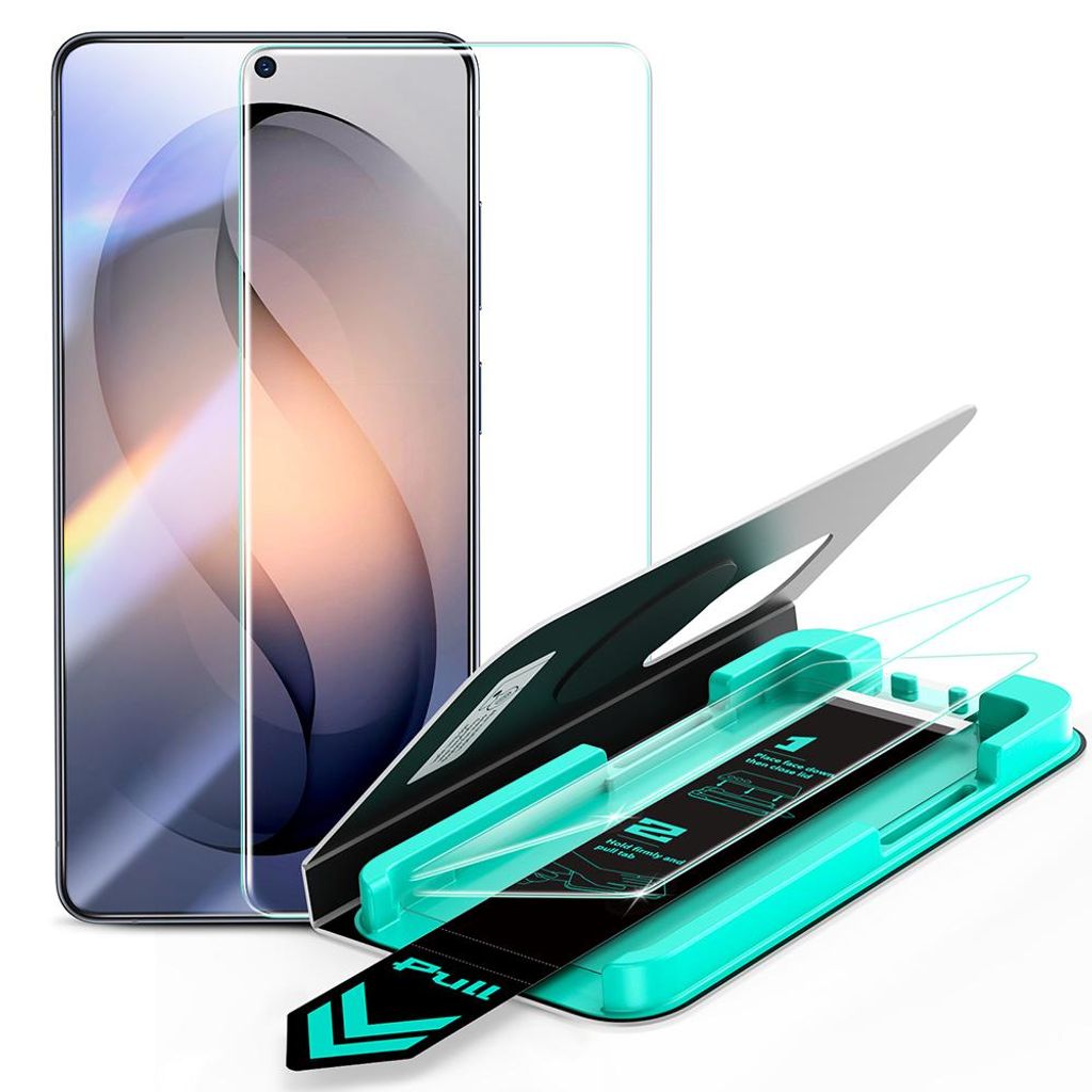 Gehärtetes Glas mit Positionierungsrahmen für Galaxy S26 Produktbild 