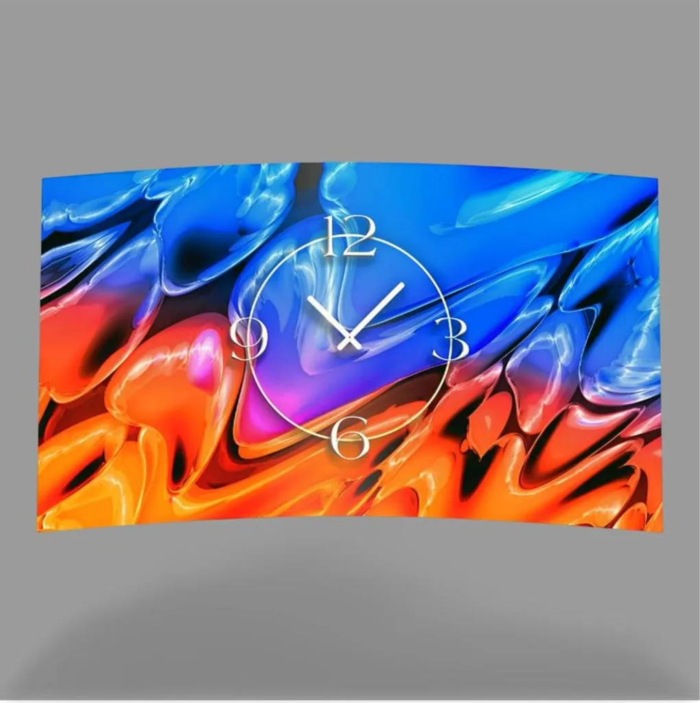 Horloge murale moderne silencieuse décorative dixtime 3D-0235 gradient