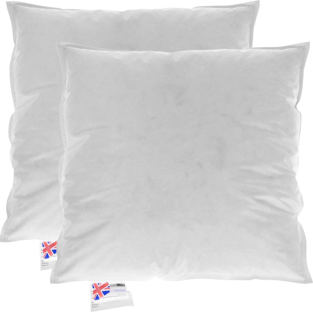 HOMESCAPES 2er-Set Füllkissen 45 x 45 cm – Kissenfüllung Gänsefedern & Daunen