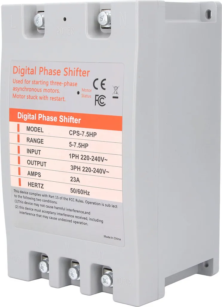 Convertisseur de Phase 7,5 CV : Solution pour Moteur Triphasé sur 220V - 5