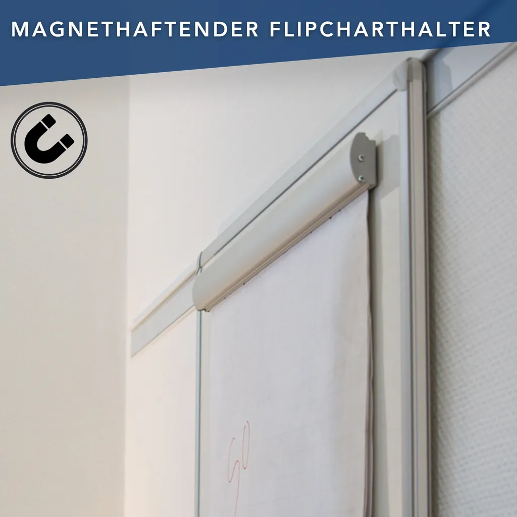 Support de Bloc Flipchart Franken FDKMAG Magnétique pour Tableau, 70 cm