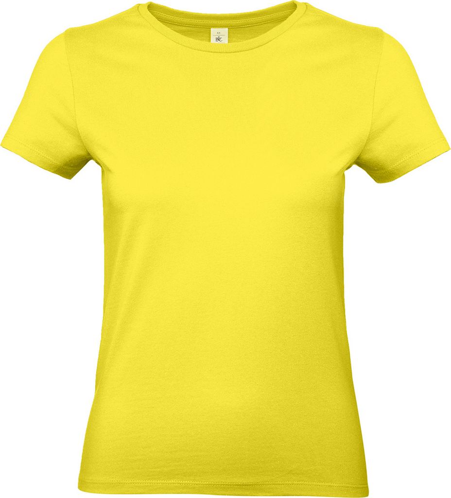 B&C - "E190" T-Shirt für Damen RW9634 (L) (Solargelb)