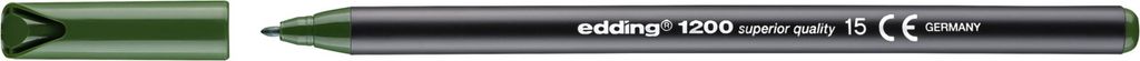 edding 1200Fasermaler fein - oliv-grün - 1 Stift - Produktbild 