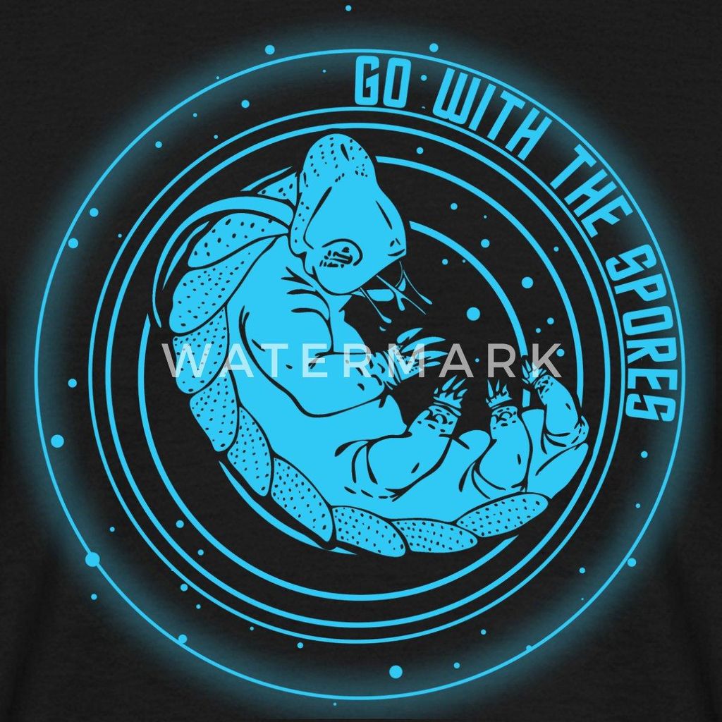 Spreadshirt Star Trek Discovery Bärtierchen Go With Spores Männer T-Shirt, L, Schwarz