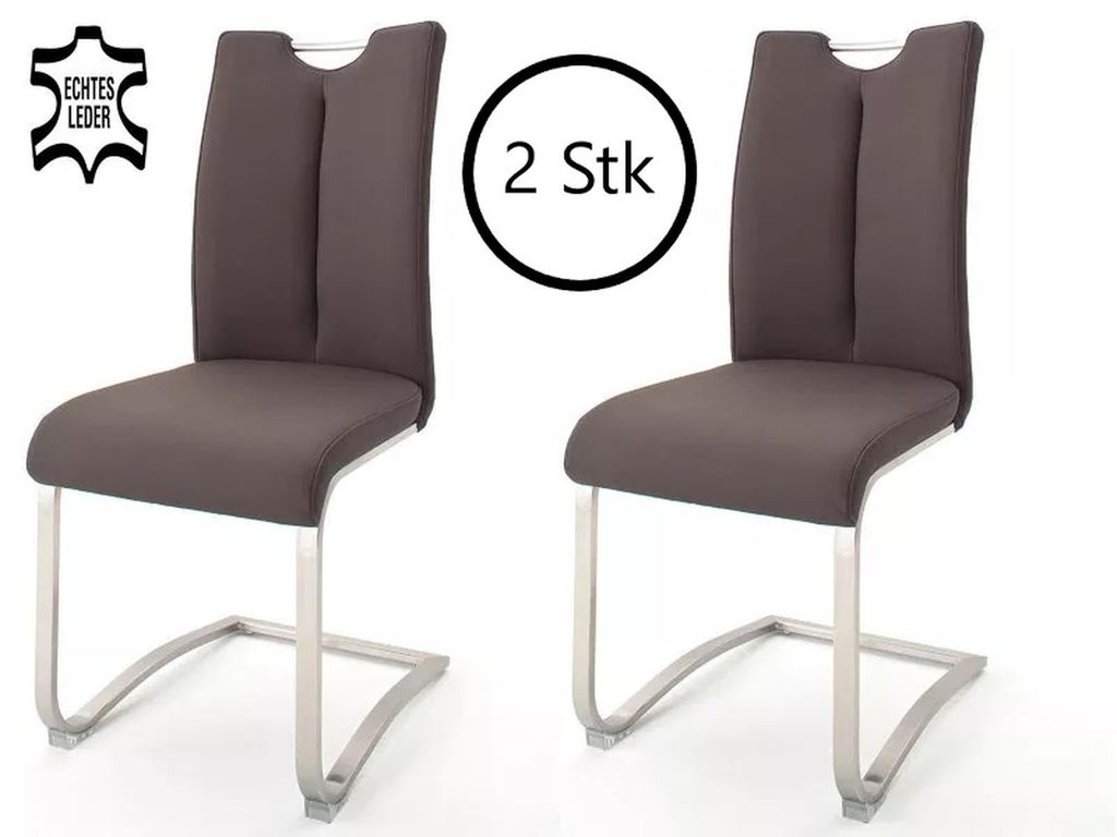 Esszimmerstuhl >Kerrin< (2-er Set) in Braun aus Zdjęcie produktu 