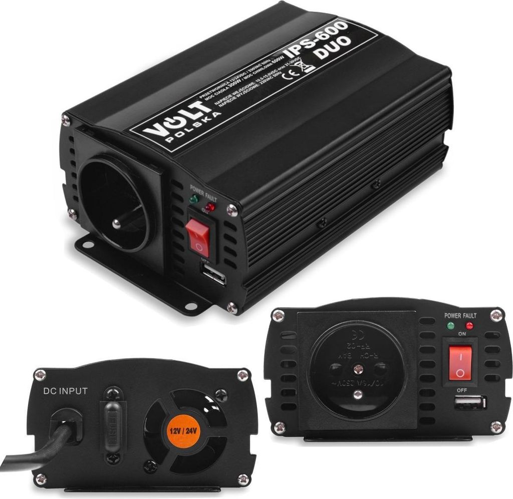 Spannungswandler 12-24V 230V DUO 600W VOLT PL Produktbild 