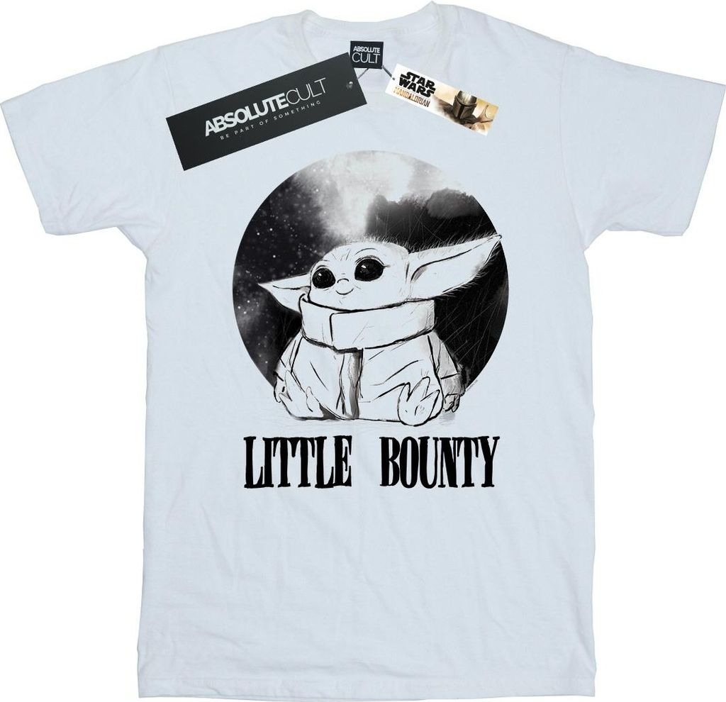 Star Wars - "The Mandalorian Little Bounty" T-Shirt für Herren BI47195 (5XL) (Weiß)