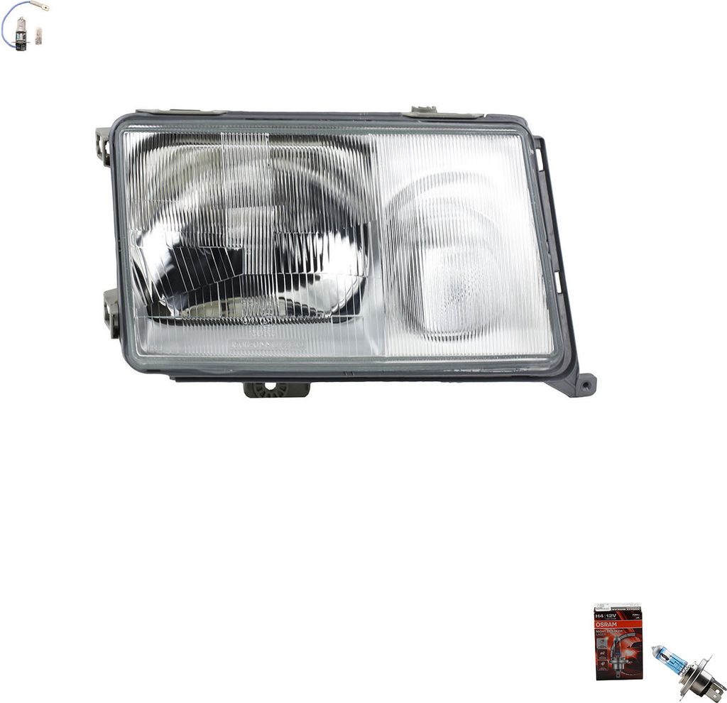 Johns, Scheinwerfer + Osram Night Breaker Laser passend für Mercedes W124 Rechts 1248206061 1248201259 1248203659 A1248206061