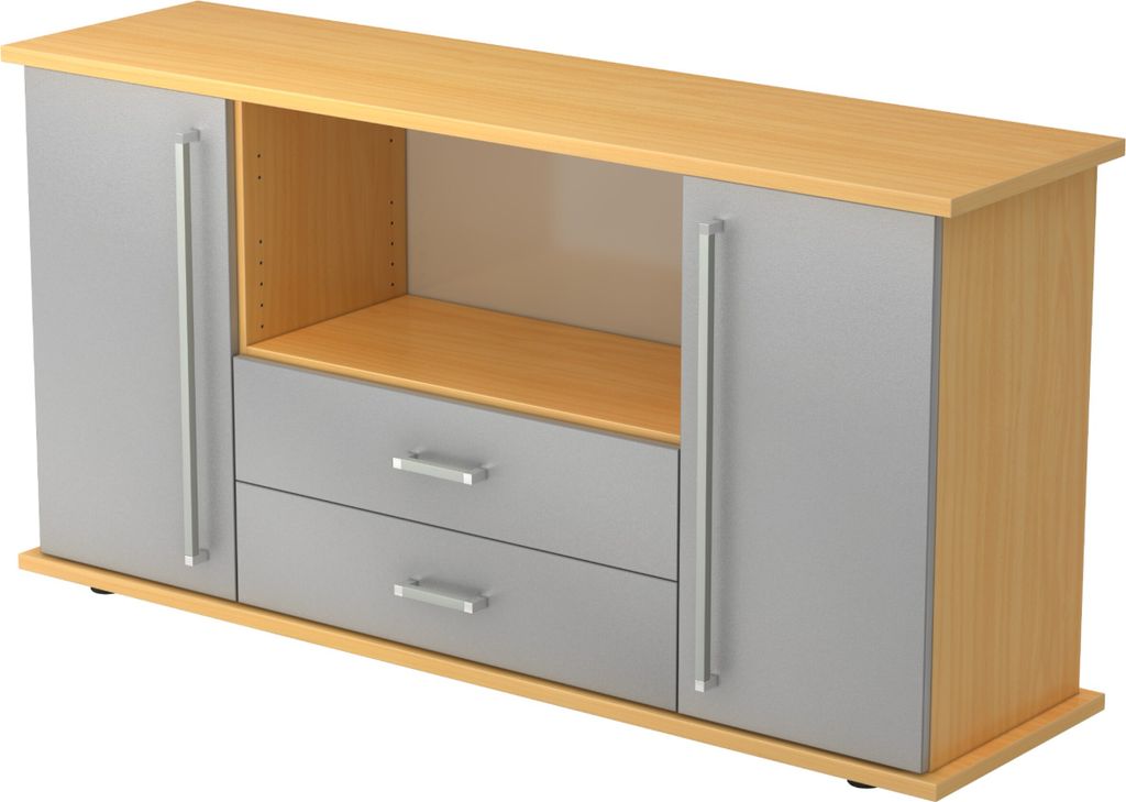 bümö office Sideboard mit 2 Schübe & 2 Türen - Nachbildung: Produktbild 