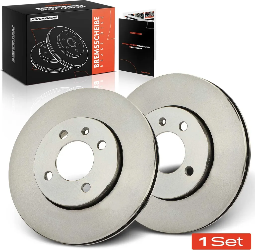 Paire de Disques de Frein Avant Ventilés pour VW UP et Skoda Citigo 1.0