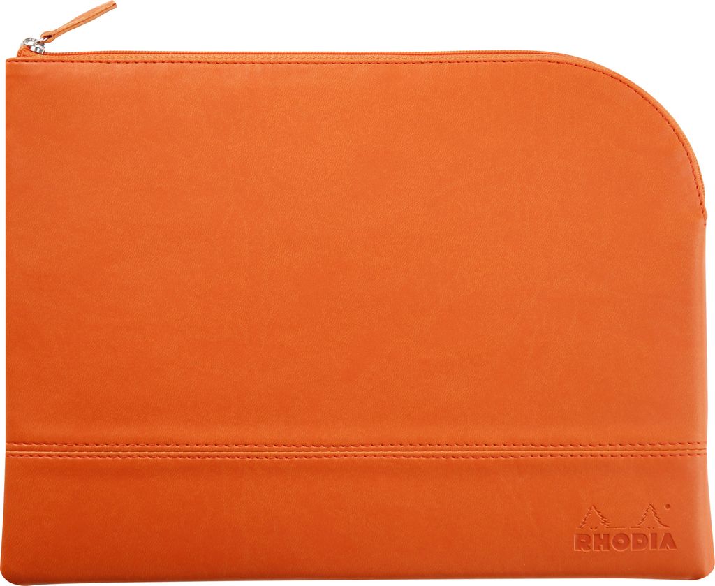 Rhodia Rhodiarama Etui aus Kunstleder Reißverschluss, 21x28 cm Tangerine 116746C
