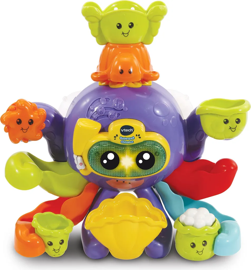 Spa de bain Pieuvre Vtech avec Bulles et Mélodies pour Bébé dès 12 Mois
