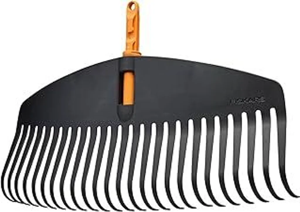 Fiskars OneClick Rastrello Foglie L 1080673: Scopa a Ventaglio 51cm