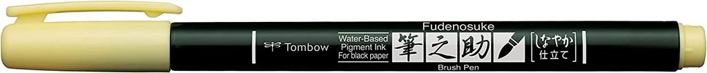 Tombow Tombow Fudenosuke Soft Tip Brush Pen Licht Geel