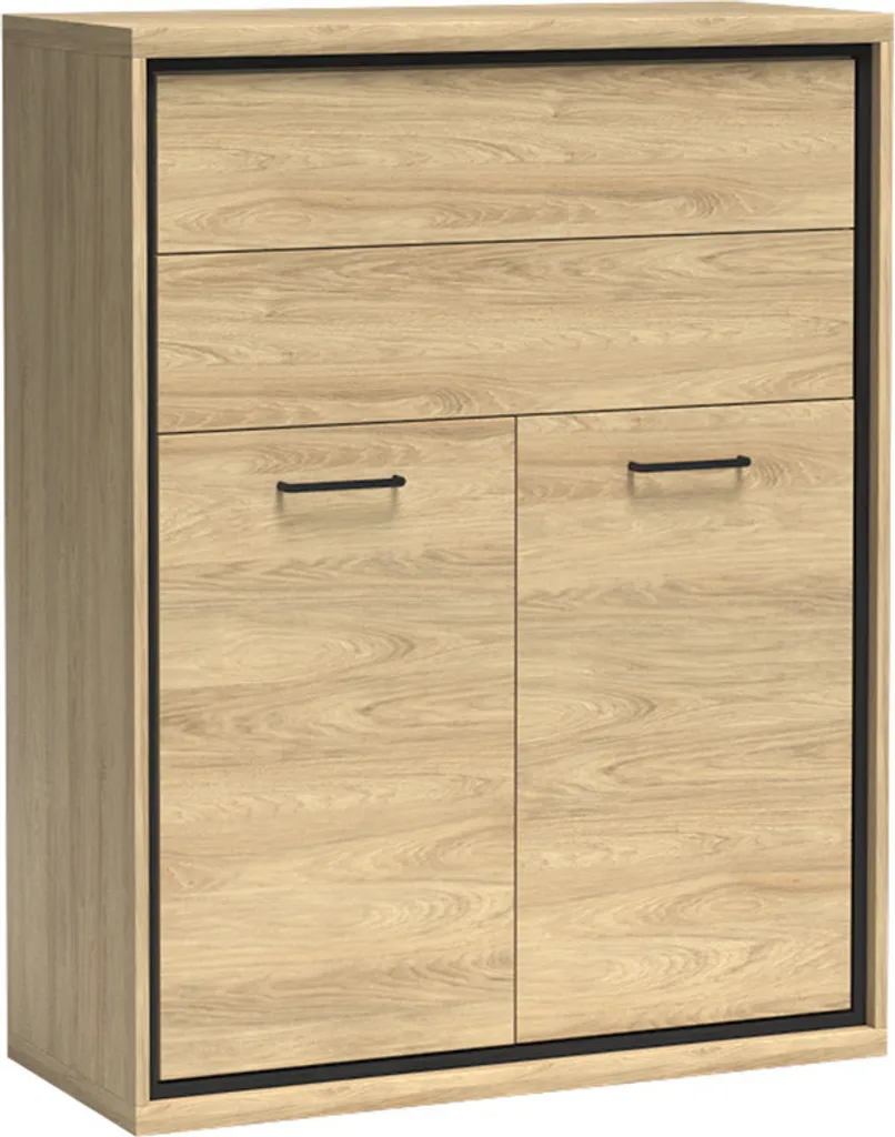 Meuble de chambre COMO 6 Hikora - Commode haute 92 cm gain de place