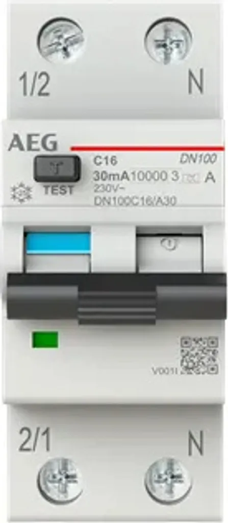 Disjoncteur différentiel 16A 30mA Courbe C - Protection FI/LS Type A