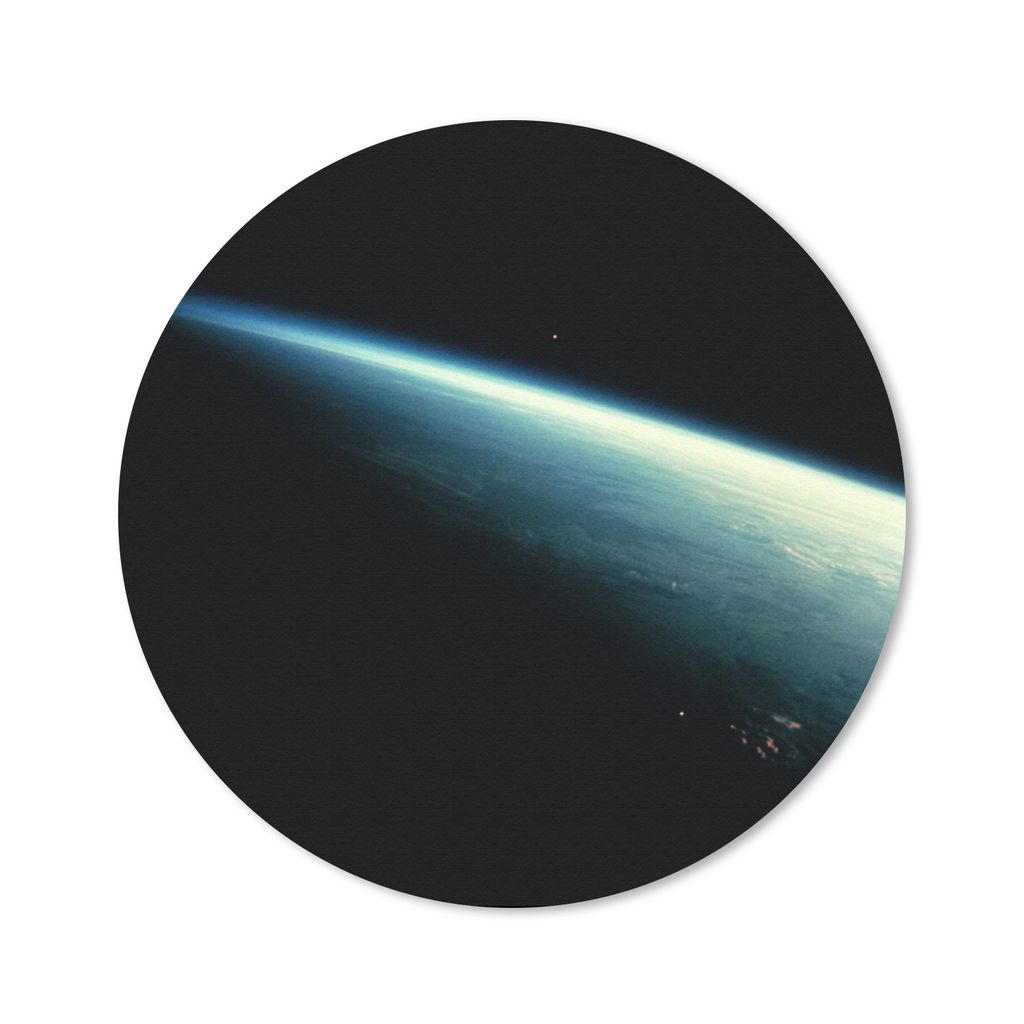 MuchoWow Mauspad Mousepad Schatten - Erde - Weltraum 40x40 cm - Mousepads - Maus Mat - Pad - Mausunterlage - Schreibtisch Accessoires