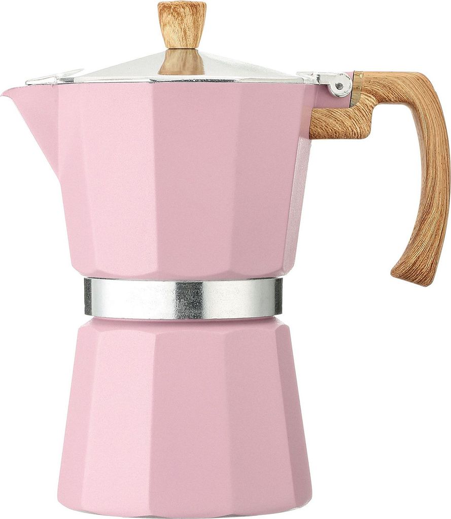 Moka Pot Espressomaschine Leicht zu reinigende Kaffeekanne für den Herd, Aluminium, italienisches Design, kubanische Kaffeemaschine für vollen Ge...