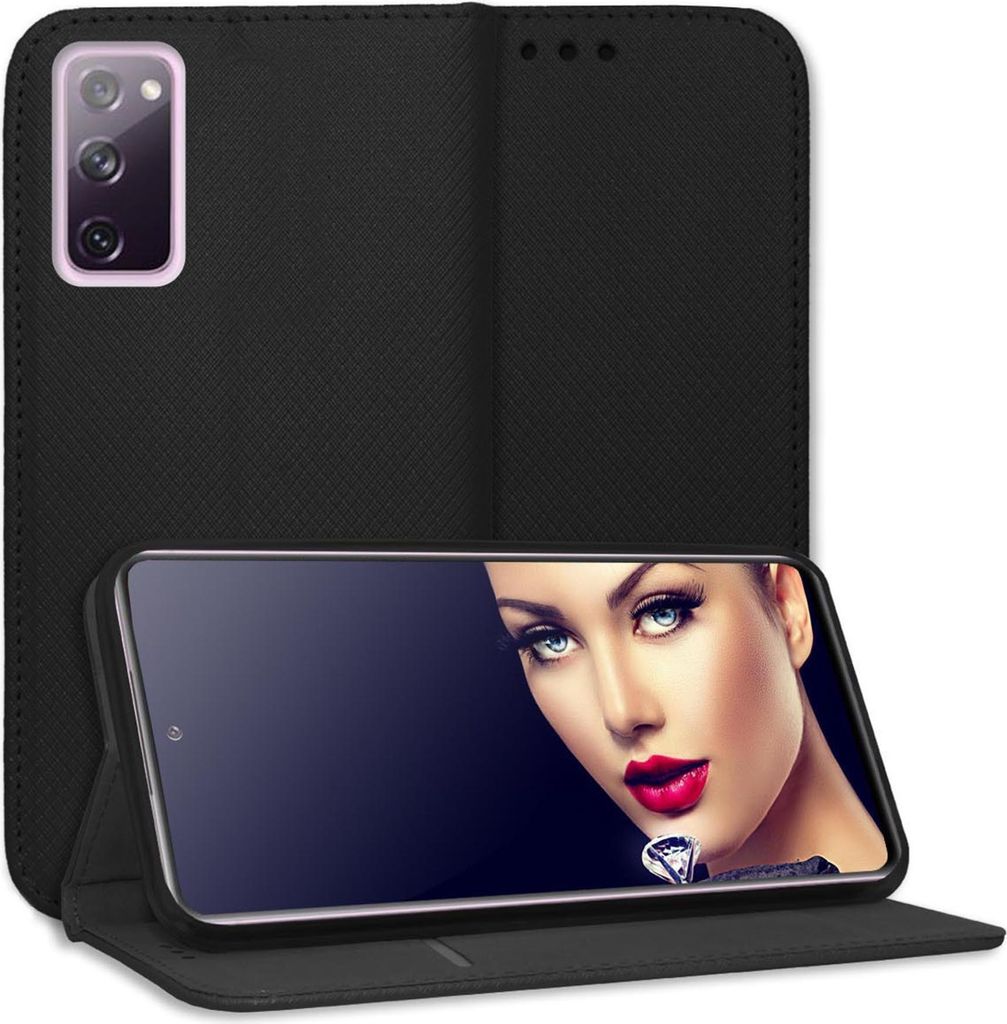 Bookstyle Schutzhülle Klapphülle Schutztasche Etui Cover für Samsung Galaxy S20 FE (S20 Lite,G780), S20 FE 5G (G781, 6.5'') - Schwarz