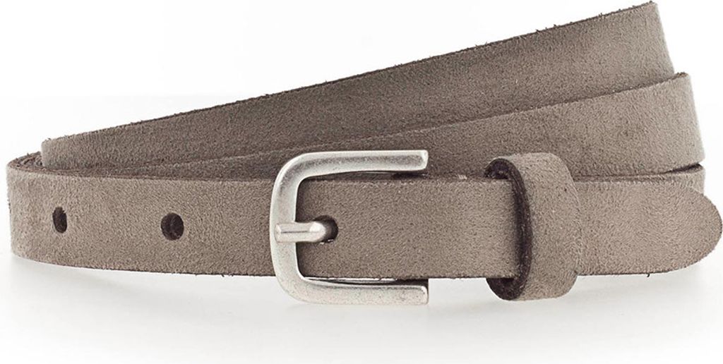 Vanzetti Leder Gürtel Taillengürtel Slim Velours Belt W100 Taupe