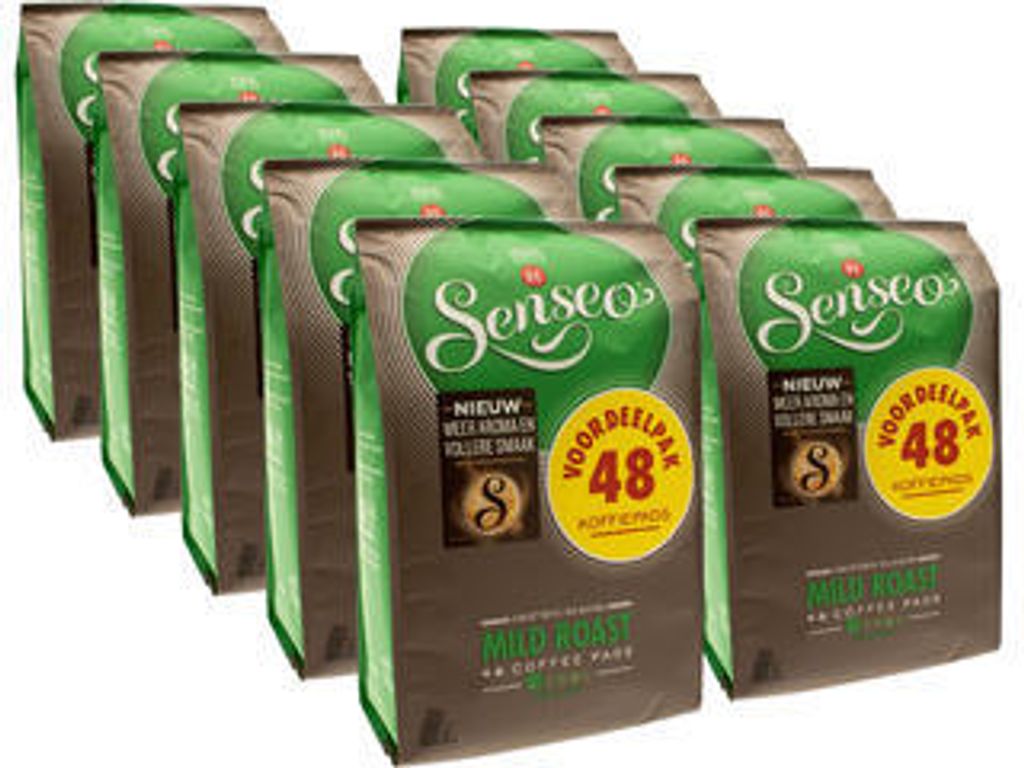 Senseo Kaffeepads Mild Roast, neues Design, 10er Pack, 10 x 48 Pads