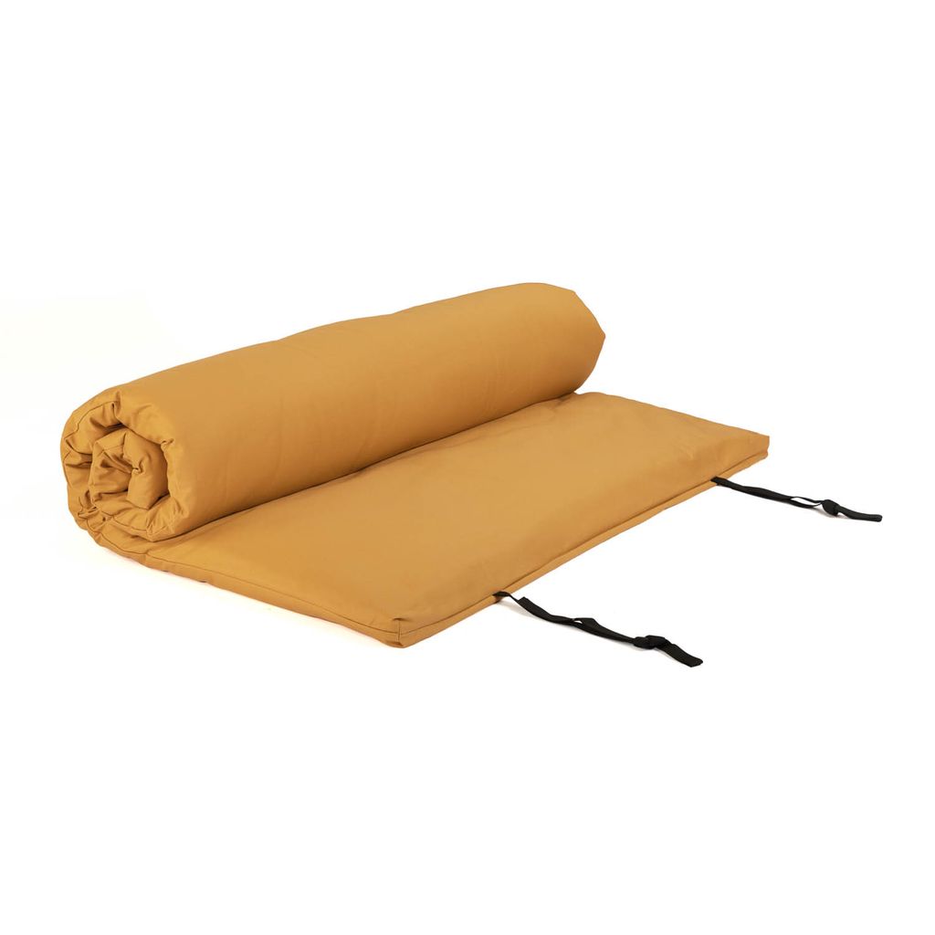 Shiatsumatte mit abnehmbarem Bezug 140x200 cm | honig-gelb | 4 lagig