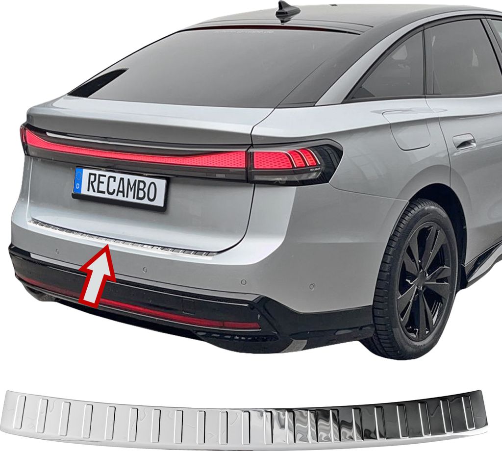 Ladekantenschutz Edelstahl chrom passend für VW ID.7 Limousine | BJ ab 2023>